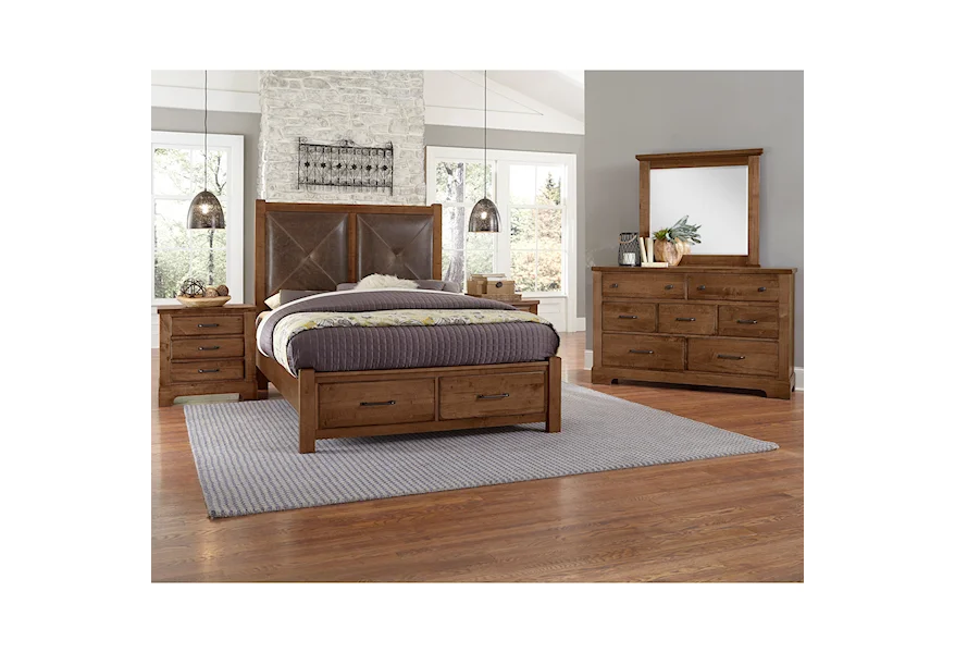 Cool Rustic King Bedroom Group by Artisan & Post at Esprit Decor Home Furnishings